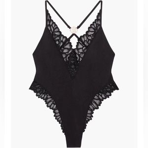 New lace savage x fenty black teddy one piece